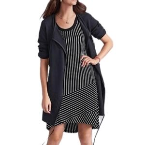 Black and White Striped Dress